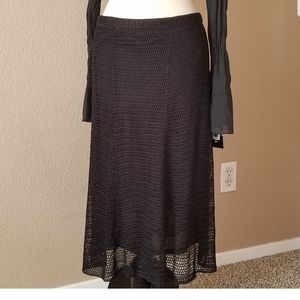 Cable Net Maxi Skirt.